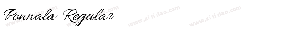 Ponnala-Regular字体转换