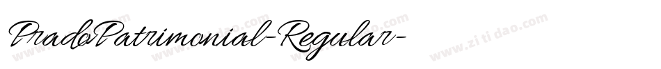 PradoPatrimonial-Regular字体转换