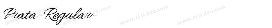 Prata-Regular字体转换