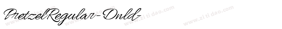 PretzelRegular-Dnld字体转换