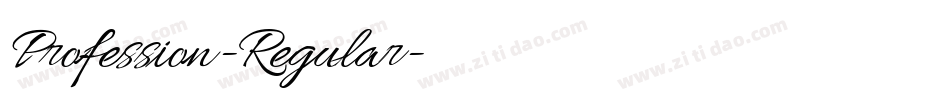 Profession-Regular字体转换
