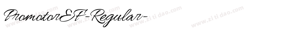 PromotorEF-Regular字体转换