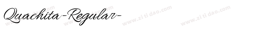 Quachita-Regular字体转换