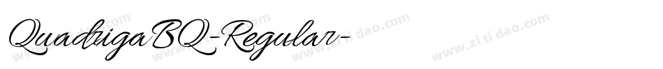 QuadrigaBQ-Regular字体转换