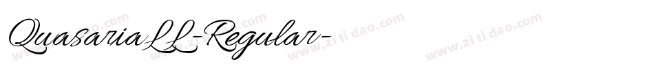 QuasariaLL-Regular字体转换