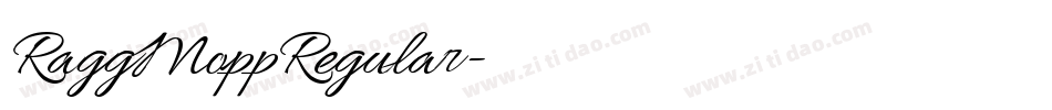 RaggMoppRegular字体转换