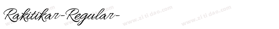 Rakitikar-Regular字体转换