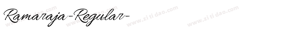 Ramaraja-Regular字体转换