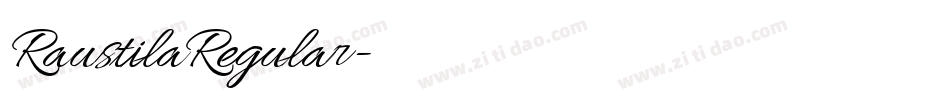 RaustilaRegular字体转换