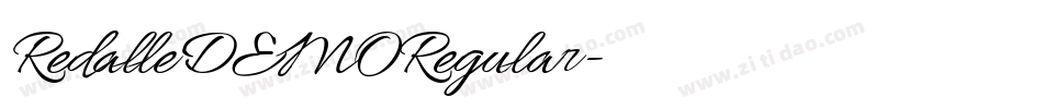 RedalleDEMORegular字体转换