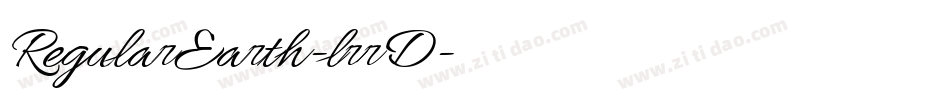 RegularEarth-lrrD字体转换