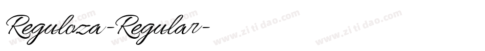 Reguloza-Regular字体转换