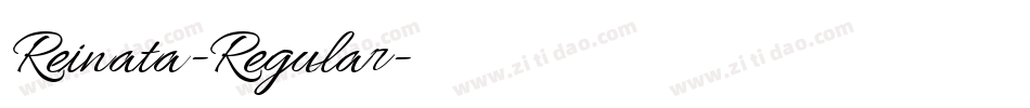 Reinata-Regular字体转换