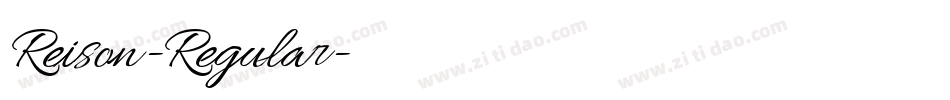 Reison-Regular字体转换