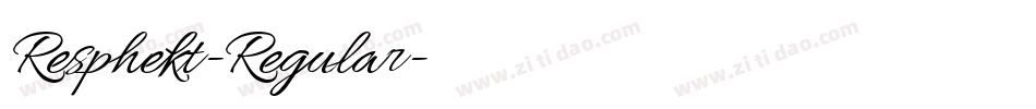 Resphekt-Regular字体转换