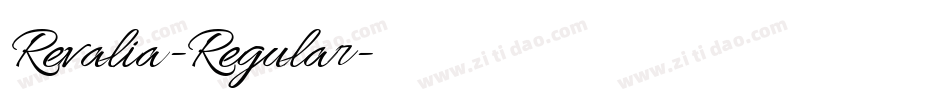 Revalia-Regular字体转换