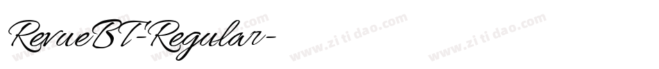 RevueBT-Regular字体转换