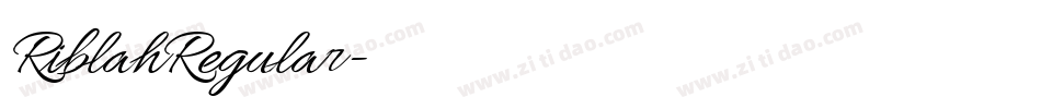 RiblahRegular字体转换