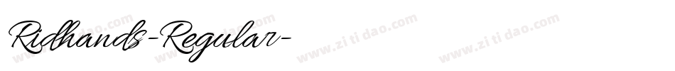 Ridhands-Regular字体转换
