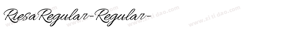 RiesaRegular-Regular字体转换