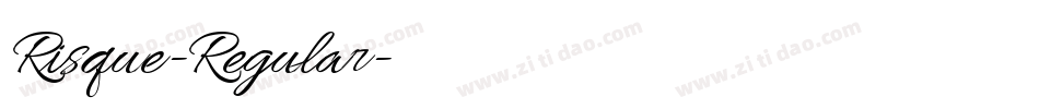 Risque-Regular字体转换