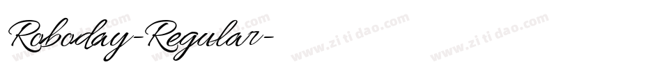 Roboday-Regular字体转换