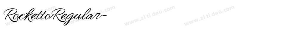 RockettoRegular字体转换