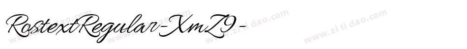 RostextRegular-XmZ9字体转换 RostextRegular-XmZ9字体转换