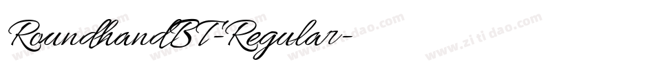 RoundhandBT-Regular字体转换