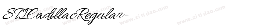 STICadillacRegular字体转换