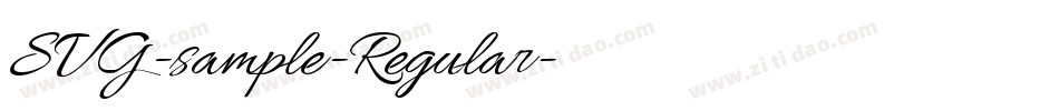 SVG-sample-Regular字体转换