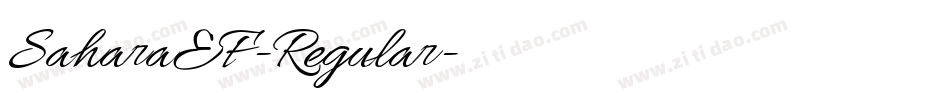 SaharaEF-Regular字体转换