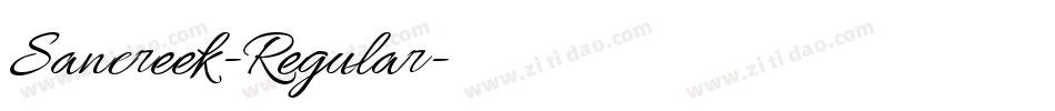 Sancreek-Regular字体转换