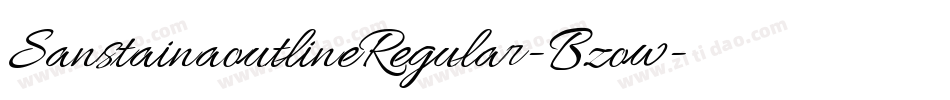 SanstainaoutlineRegular-Bzow字体转换