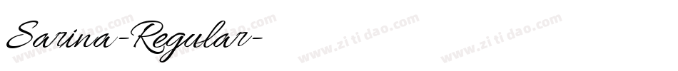 Sarina-Regular字体转换