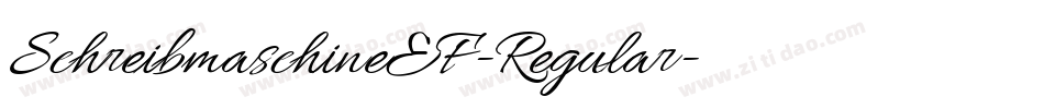 SchreibmaschineEF-Regular字体转换