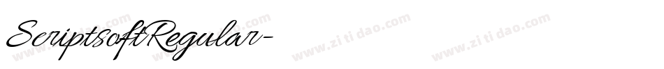 ScriptsoftRegular字体转换