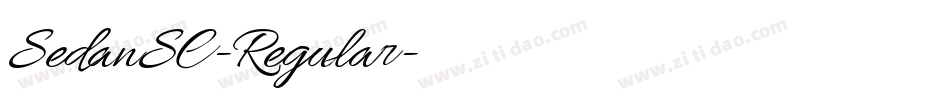 SedanSC-Regular字体转换