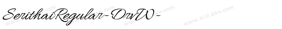 SerithaiRegular-DrvW字体转换