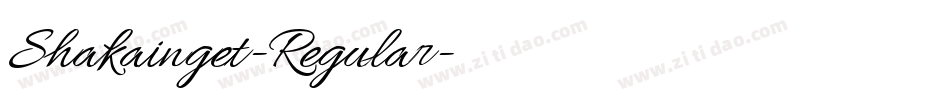 Shakainget-Regular字体转换
