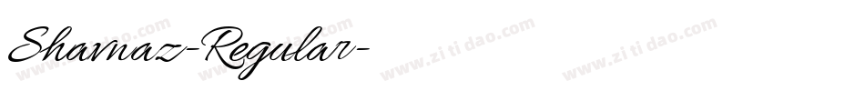 Shavnaz-Regular字体转换