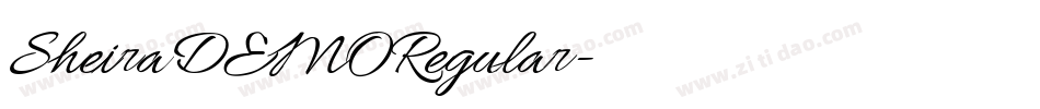 SheiraDEMORegular字体转换