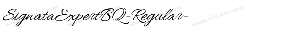 SignataExpertBQ-Regular字体转换
