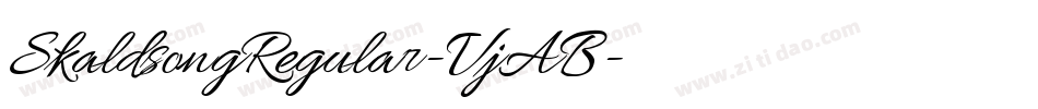 SkaldsongRegular-VjAB字体转换