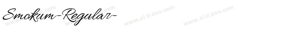 Smokum-Regular字体转换