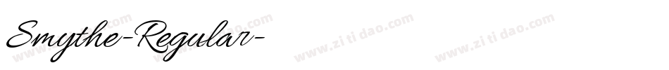 Smythe-Regular字体转换