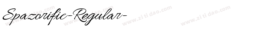 Spazorific-Regular字体转换 Spazorific-Regular字体转换
