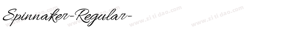Spinnaker-Regular字体转换