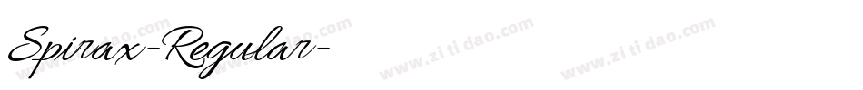 Spirax-Regular字体转换