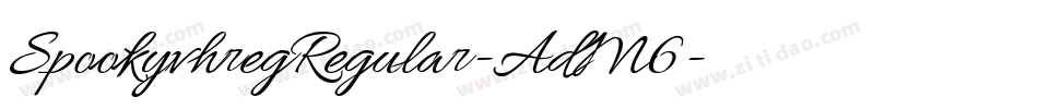 SpookyvhregRegular-AdM6字体转换